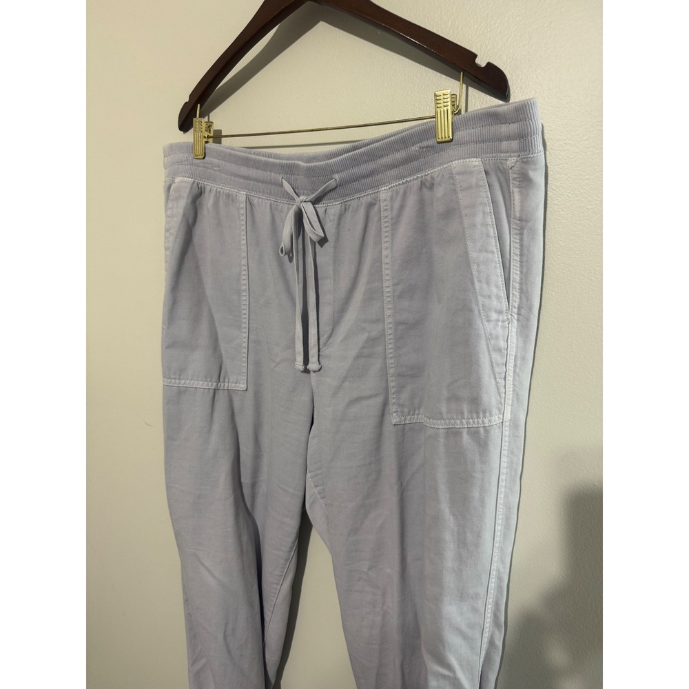 Gap Womens XL Tall Jogger Pants Light Purple Lavender Drawstring Patch Pocket - Picture 4 of 9